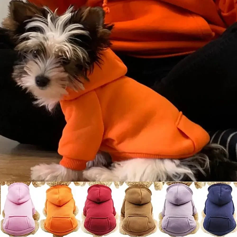Dog Hoodie Sweatshirt for Small Dogs with Back Pocket