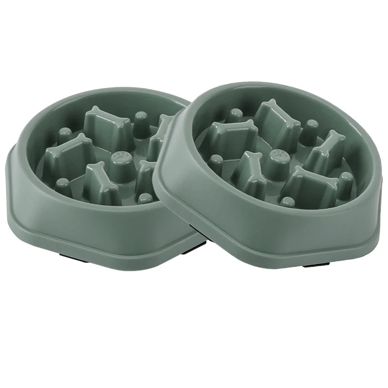 Slow Feeder Dog Bowl with Anti-Slip Base for Fast Eaters
