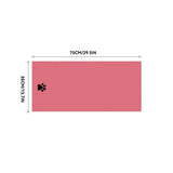 Microfiber Dog Bath Towel with Embroidered Paw Print
