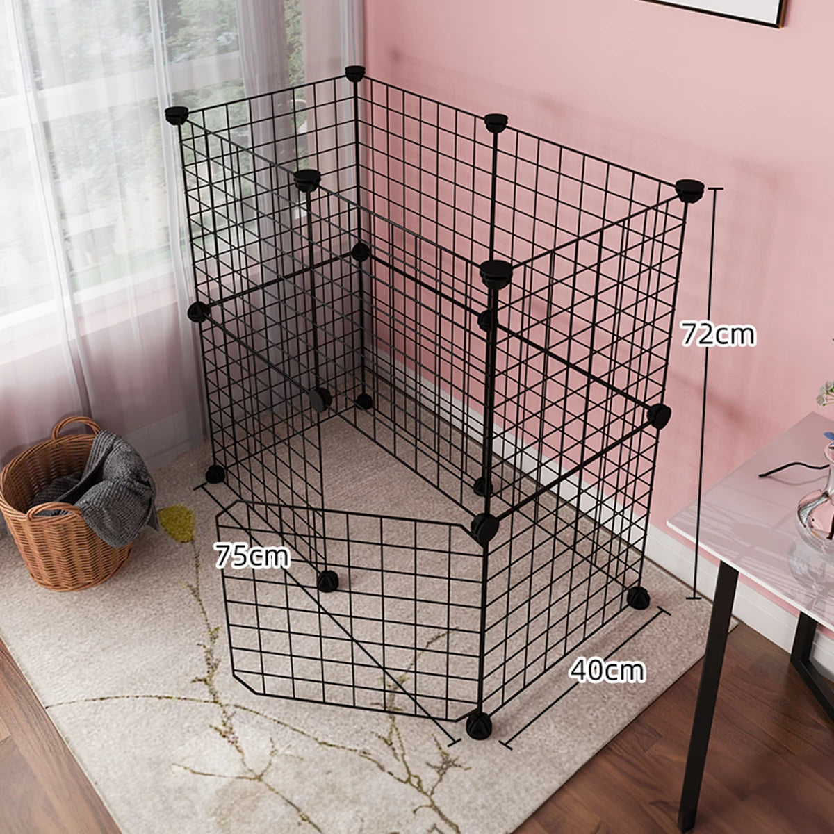 DIY Wire Mesh Dog Fence Panels, Modular Pet Barrier