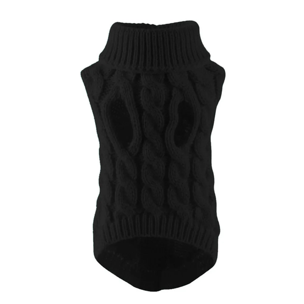 Knitted Dog Sweater for Small Dogs, Warm Pullover for Winter