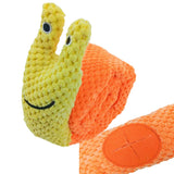 Snuffle Snake Dog Puzzle Toy with Treat Pockets and Squeaker