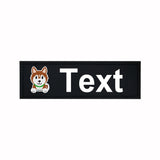 Custom Dog Harness Patches with Name and Phone Number, Set of 2