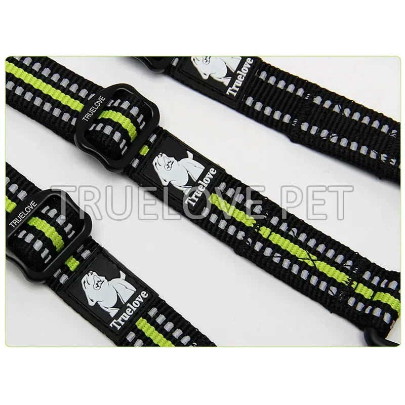 Double Dog Leash Coupler for Two Dogs, Reflective Nylon