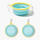 Clip-On Hiking Dog Bowl, Folds Flat for Trails and Road Trips