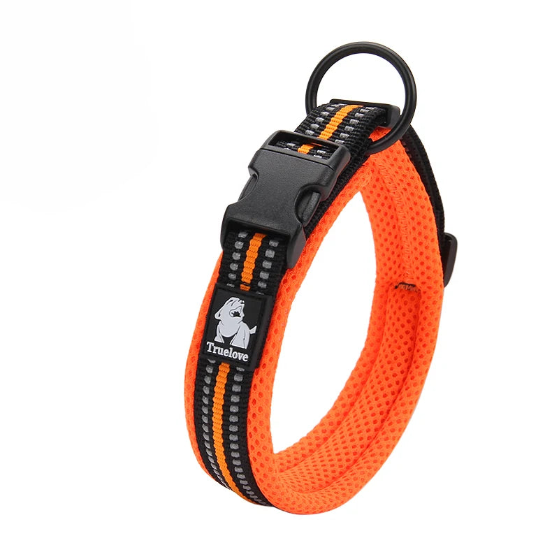 Soft Padded Dog Collar with Mesh Lining for Small to Large Dogs
