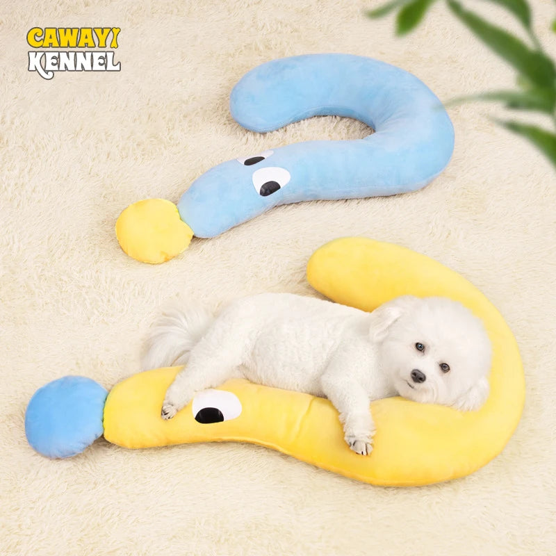 Question Mark Dog Pillow, Cute Plush Headrest for Pets
