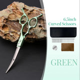 Fenice 6.5 Inch Dog Grooming Scissors Set, Straight, Curved & Thinning