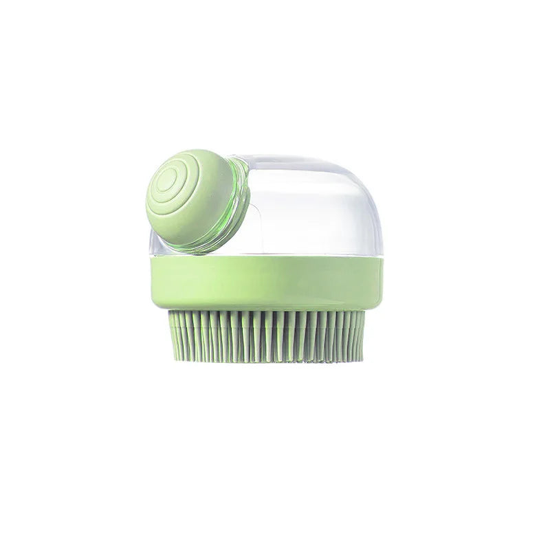 Silicone Dog Bath Brush with Shampoo Dispenser