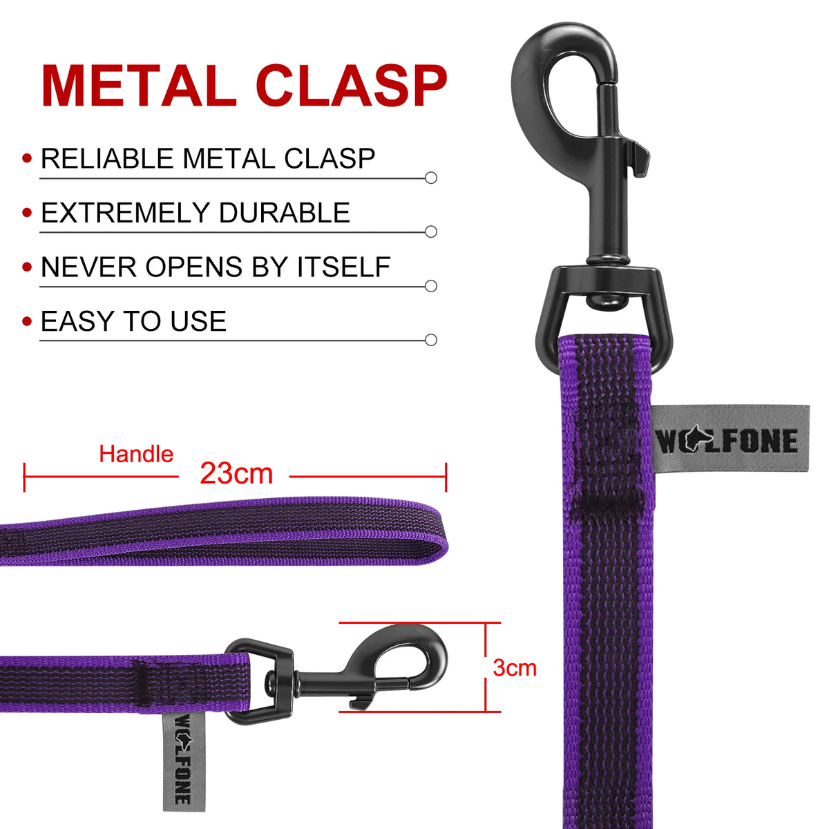 Long Line Dog Leash with Rubber Grip, 6 Lengths up to 49 Ft