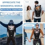 Dog Motorcycle Carrier Backpack for Small Dogs, Head-Out Design
