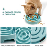 Dog Slow Feeder Bowl with Maze Design and Non-Slip Base