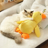 Plush Sleeping Duck Dog Toy with Duck Sound