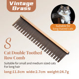 Stainless Steel Dog Grooming Comb with Tapered Pins, 4 Styles