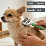 3-in-1 Dog Grooming Tool with Mat Splitter, Deshedder and Comb
