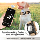 Tactical Dog Collar with AirTag Holder and Handle
