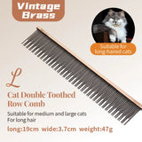 Stainless Steel Dog Grooming Comb with Tapered Pins, 4 Styles