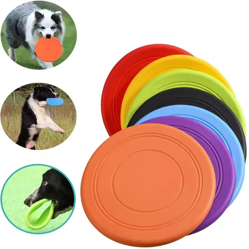 Soft Rubber Dog Frisbee That Floats, 7 Inch Flying Disc