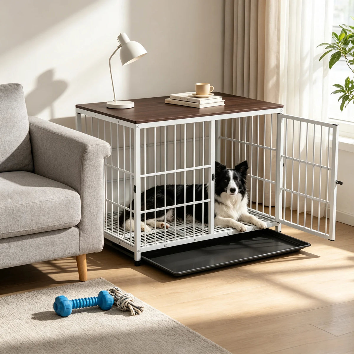 Wooden Dog Crate Furniture, Connectable End Table