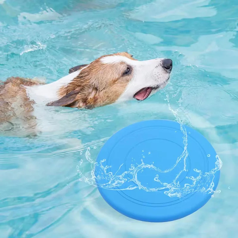 Soft Rubber Dog Frisbee That Floats, 7 Inch Flying Disc