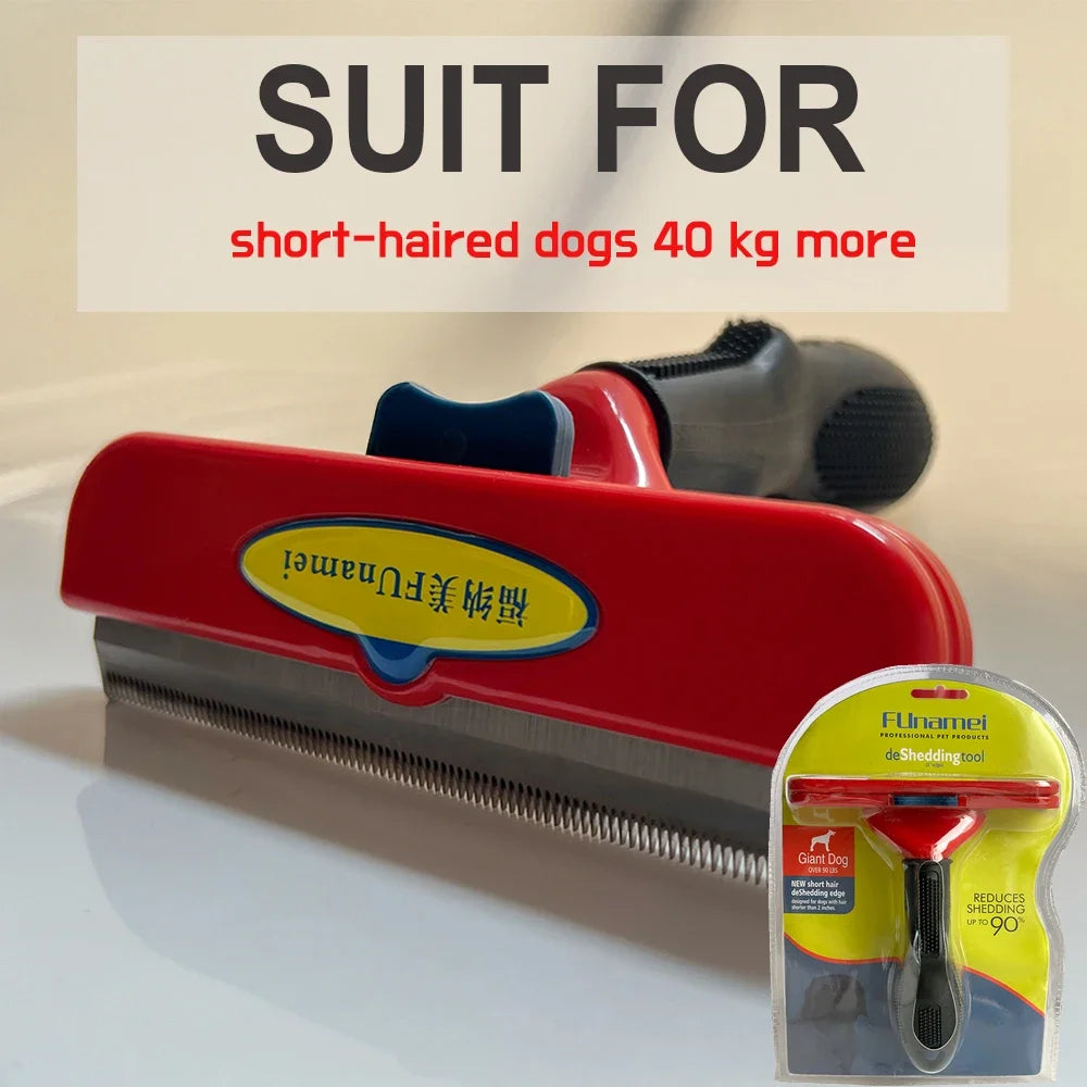 Dog Deshedding Brush for Undercoat, Long and Short Hair