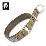 Martingale Dog Collar with Neoprene Padding and Reflective Stitching