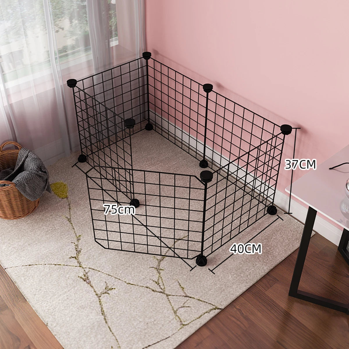 DIY Wire Mesh Dog Fence Panels, Modular Pet Barrier