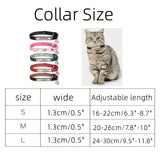 Personalized Leather Cat Collar with Bell and Engraved Nameplate