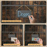 63 Inch Double Dog Crate Furniture for 2 Medium Dogs