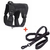 Tactical Dog Harness with MOLLE Panels and Handle for Large Dogs