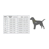 Padded Half Check Dog Collar with P Chain, Reflective Nylon