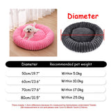 Round Plush Dog Bed, Fluffy Donut Bed for Small to Large Dogs