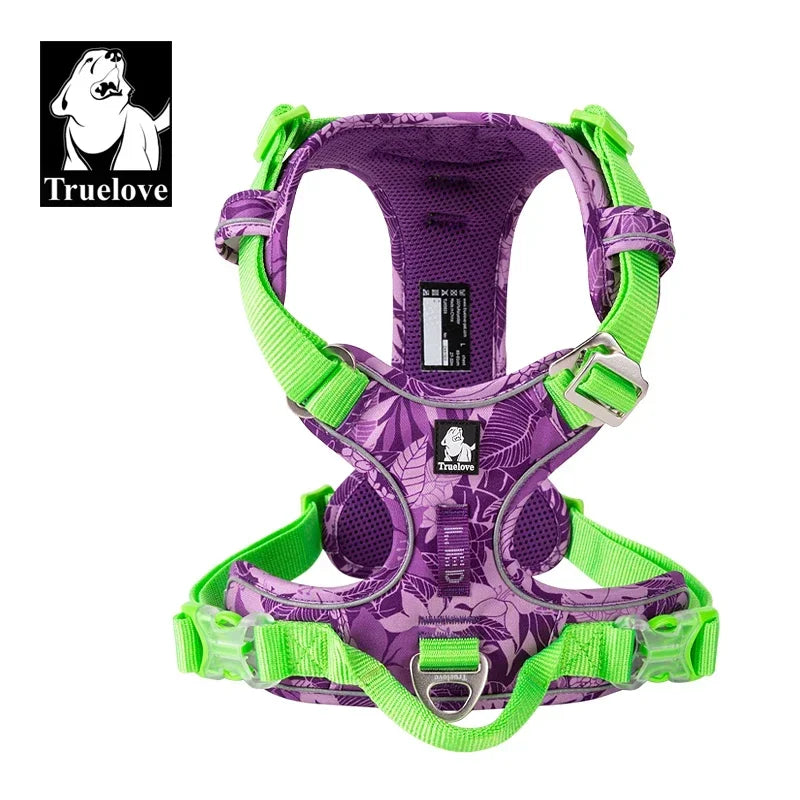 Camouflage Dog Harness, Reflective and Easy On and Off