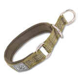 Padded Half Check Dog Collar with P Chain, Reflective Nylon