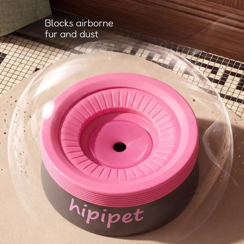 Anti Wet Chin Pet Water Bowl, 600ml Gravity Water Feeder