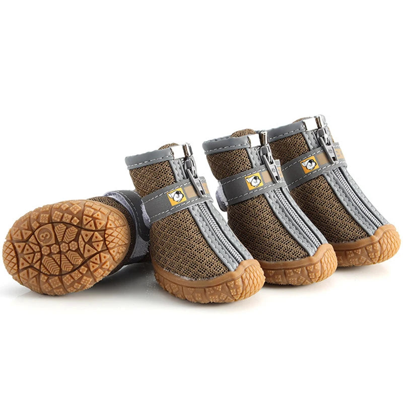 Non-Slip Dog Shoes for Small Dogs with Warm Plush Lining