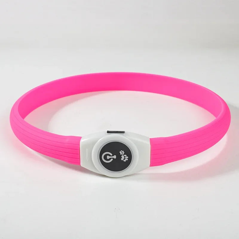 Rechargeable LED Dog Collar, Cut to Fit Small to Large Dogs
