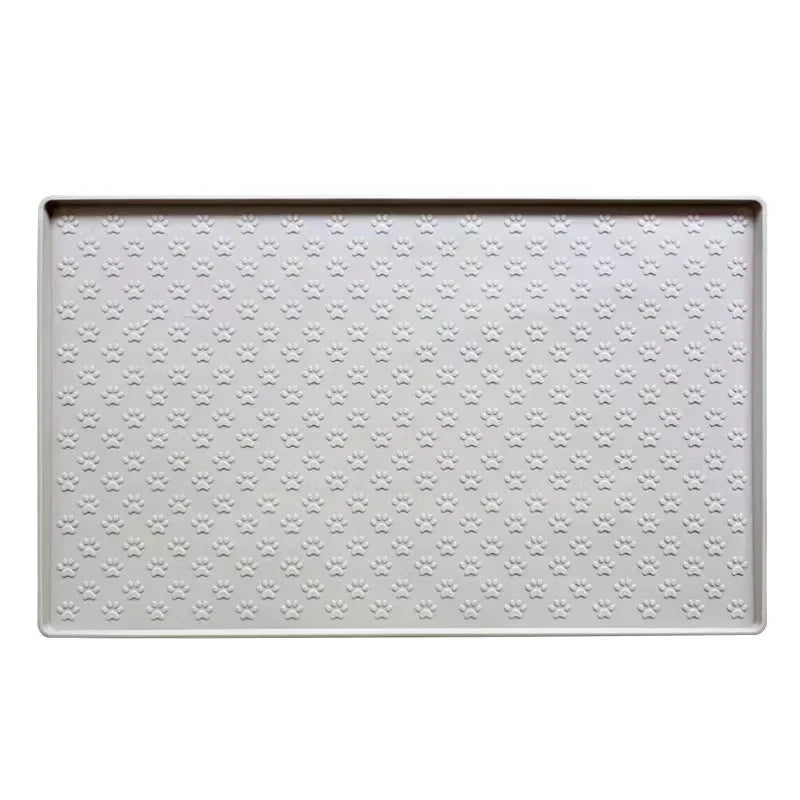 Silicone Dog Food Mat with Raised Edge, Waterproof