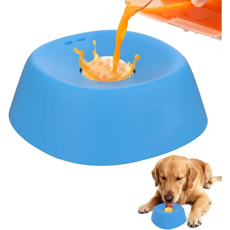 Non-Slip Slow Feeder Dog Bowl, 3/4 Cup, Lick Toy for Treats