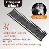 Stainless Steel Dog Grooming Comb with Tapered Pins, 4 Styles
