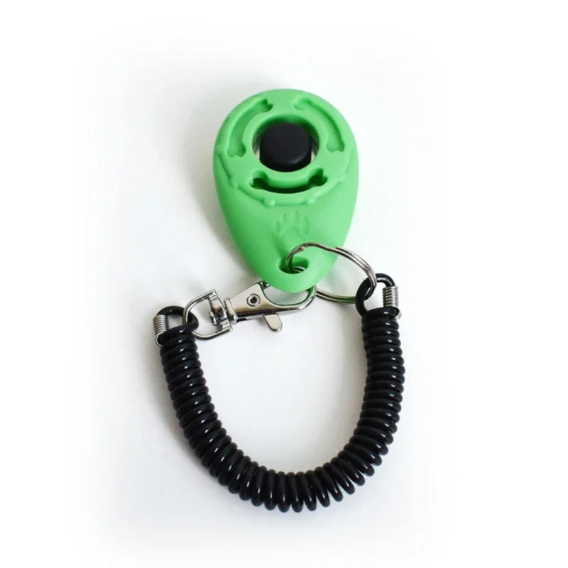 Dog Training Clicker with Wrist Coil and Clip