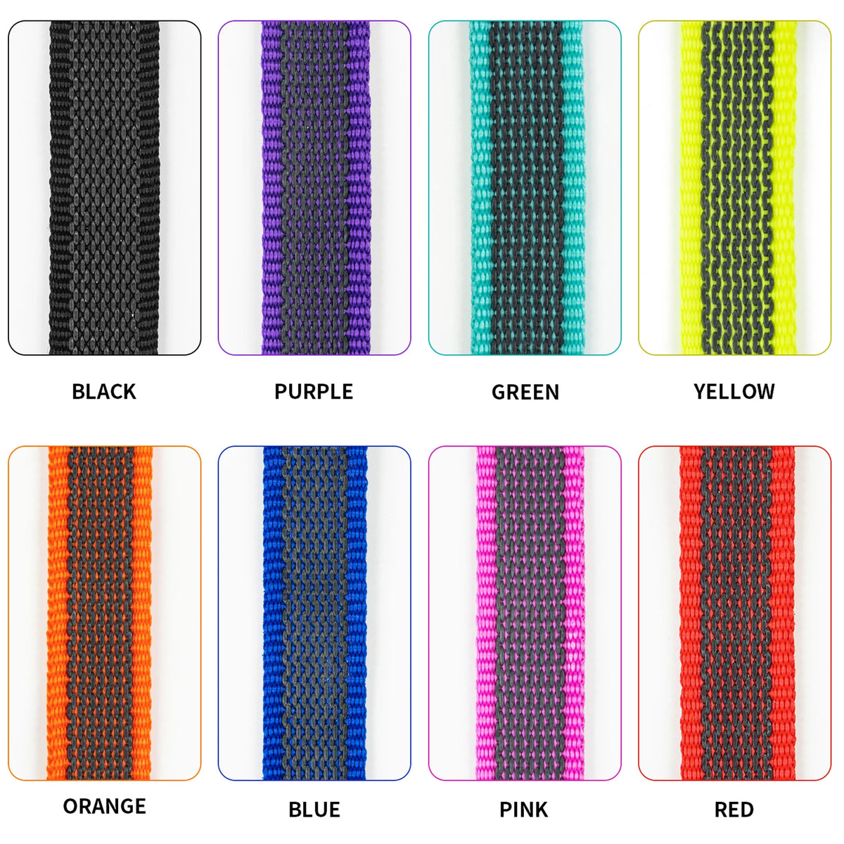 Long Line Dog Leash with Rubber Grip, 6 Lengths up to 49 Ft