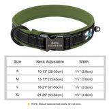 Custom Padded Nylon Dog Collar with Engraved Phone Number