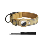 Reflective AirTag Dog Collar with Padded Neoprene Lining, S to XL