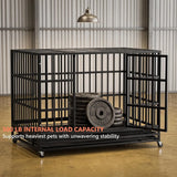 48 Inch Heavy Duty Dog Crate with Slide-Out Tray