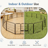 Large Dog Playpen with 16 Panels, 107 Sq Ft Foldable Exercise Pen