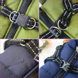 Large Dog Winter Coat with Built-In Harness, Up to 5XL