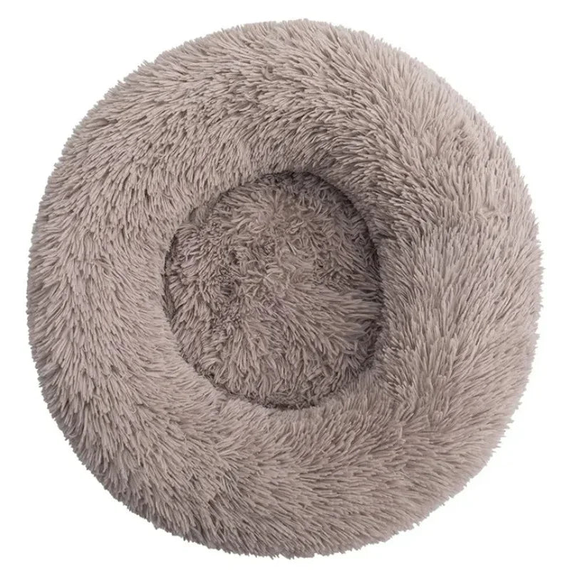 Machine Washable Donut Dog Bed, Plush Round Bed in 6 Sizes