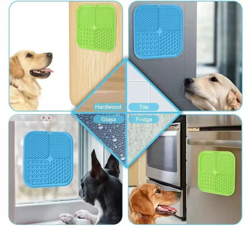 Silicone Lick Mat for Dogs, Slow Feeder Dog Bowls