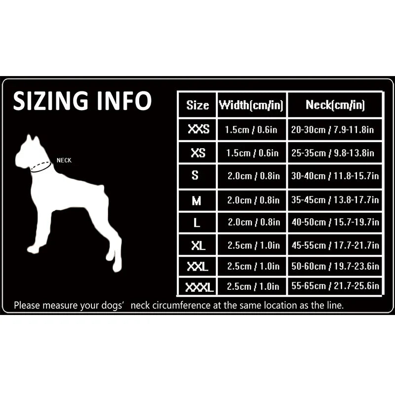 Greyhound Martingale Collar with Neoprene Padding, XXS to 3XL